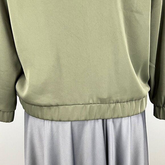 Chicos Collectibles Womens Plus Green Embroidered Bomber Jacket Sequins size XXL - Picture 12 of 16